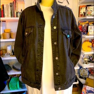 Target Wild Fable Black Washed Denim Jacket
